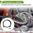 thumbnail image 2 of Unique Bargains AN-10 Fuel Line Kit 6.00Ft with 2 Pcs Black Clamps 1 Set, 2 of 7