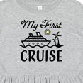 thumbnail image 4 of Inktastic My First Cruise with Cruise Ship and Palm Trees Girls Toddler Dress, 4 of 5