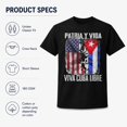 thumbnail image 6 of Patria y Vida Cuba Libre Graphic T-Shirt, Unisex Classic Fit Cotton Tee, 6 of 9