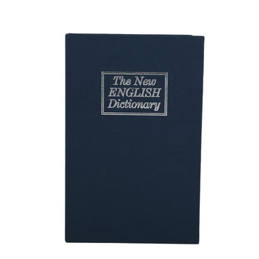Hidden Cash & Jewelry Locker - Dark Blue Dictionary Style Security Lock Box Secret Book Safe