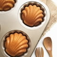 thumbnail image 4 of 6-Cup Madeleine Pan, Nonstick Shell Shape Baking Cake Mold Pan, for Oven Baking, 4 of 5