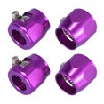 thumbnail image 1 of Unique Bargains 4pcs AN12 Hex Gold Tone Car Hose Finisher Clamp Adapter Line End Cover Connector, 1 of 6