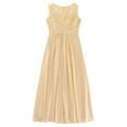 thumbnail image 2 of MSemis Kid Girls Chiffon Shoulder Strap Lace Flower Dress, 2 of 7