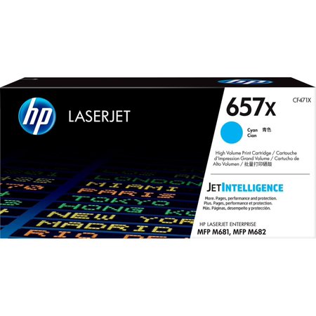 UPC: 0889894325501 | HP 657X (CF471X) Toner Cartridge  Cyan High Yield