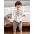 thumbnail image 2 of Buffalo Eating Ice Cream Long Sleeve Toddler -Image by Shutterstock,  3 Toddler, 2 of 4
