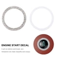 thumbnail image 2 of KAKOWELY Ignition Button Ring 2pcs Start Engine Ignition Push Button Cover Diamond Ring Ignition Button Decor1.57"X1.57"X0.2", 2 of 4