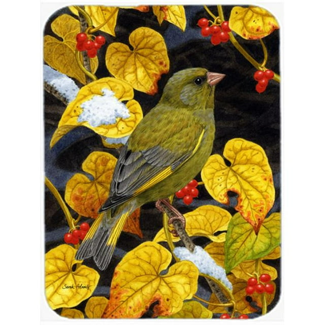 Carolines Treasures ASA2069LCB European Greenfinch Glass Cutting Board- Large