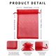thumbnail image 3 of Bolsas de regalo Jexila de organza con cordón, 100 unidades, color rojo, 13 x 18 cm, 3 of 7