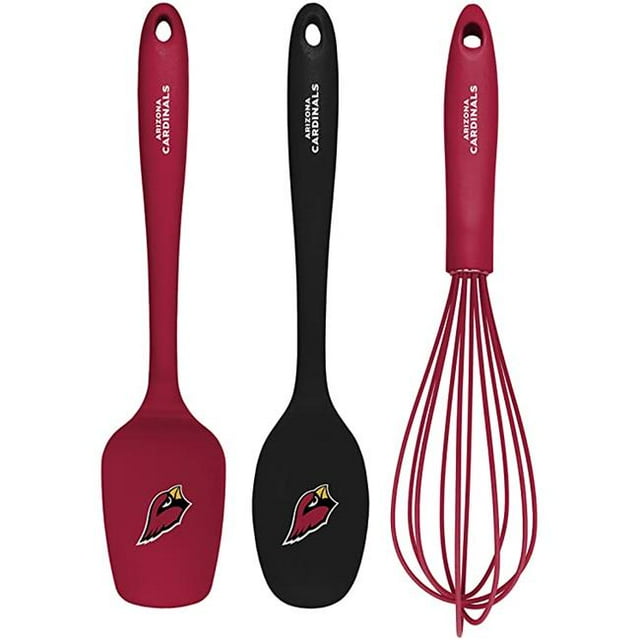 Collection KUSNFL0101 NFL Arizona Cardinals Kitchen Utensil Set - 3 Piece