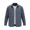 thumbnail image 5 of Fanshiluo Men's Plaid Button Down Collared Shirt, Long Sleeve Loose Fit Casual Top,XXXL,Big and Tall Men, 5 of 5