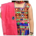 thumbnail image 4 of Ahhaaaa Kids Ethnic Cotton Lehenga Choli Chania Choli Set For Baby Girls, 4 of 22