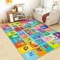 thumbnail image 6 of Kids Rug for Playroom, ABC Alphabet, Month, Weather, Week and Shapes Educational Learning Rug, Kids Play Rug Carpet for Bedroom Classroom, Toddler Baby Mat, Playtime (110.2X78.7 INCH), 6 of 12
