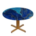 thumbnail image 3 of Acheng Round Tablecloth 0_1 (27) - Polyester Fiber, Machine Washable, Holiday Home Decor 46-50, 3 of 8