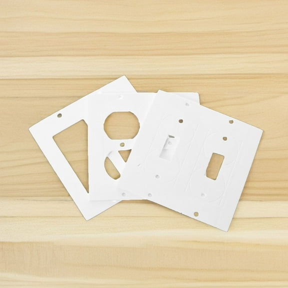 NIAIZEK 20Pcs Electrical Outlet Insulation Pads White Silicone Wall Plate Gaskets