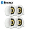 Acoustic Audio HD-5 Bluetooth In Ceiling Powered 4 Speakers Pack Flush Mount