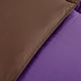 thumbnail image 2 of Peace Nest All Season Reversible King Down Alternative Quilted Comforter, Purple/Brown, King Size, 2 of 7