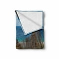 thumbnail image 2 of Beach Pathway Soft Flannel Fleece Throw Blanket, Path to Sand with Beachgrass Way to the Wide Bandy Beaches of the Atlantic, Cozy Plush for Indoor and Outdoor Use, 60" x 80", Multicolor, by Ambesonne, 2 of 6