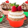 thumbnail image 4 of Qianha Mall 10Pcs Silicone Muffin Liners,Reusable Cupcake Liners for Steel Muffin Pan, Non-Stick Baking Cups, 4 of 9