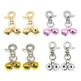 thumbnail image 3 of relayinert 2piece Portable Jingle Bells For Dogs Fun Anywhere Anytime Wide Application Dog Triple Bell Pendant Silver, 3 of 6