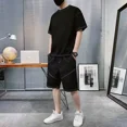 thumbnail image 2 of Conjunto de pantalones cortos para hombre, ropa deportiva para gimnasio, entrenamiento, sin logotipo, novedad, camisetas y conjuntos cortos para hombre, oferta de alta calidad, tendencias, disfraces, 2 of 5