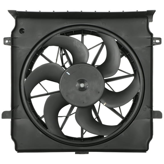 SCITOO Engine Radiator Cooling Fan Assembly Compatible with 2005 for Jeep for Liberty 2.4L 2004-2007 for Jeep for Liberty 3.7L; Replace 621140;