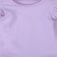 thumbnail image 4 of Infant Baby Girl Basic Ruffle Long Sleeve Cotton Romper Bodysuit Tops Clothes, 4 of 5
