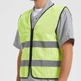 thumbnail image 5 of CHUMUD Men's High Visibility Safety Vest, Waistcoat Vest Grey Reflective Strips Traffic Clothes for Adult, One Size, 5 of 9
