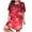 Brown, variant on Clothing 2026 Short Sleeve House Dresses for Women Crew Neck Short Sleeve Round Neck Plus Size Heart Print Casual Sleep Dress for Women Loose Flexible Home Nightgown Comfortable