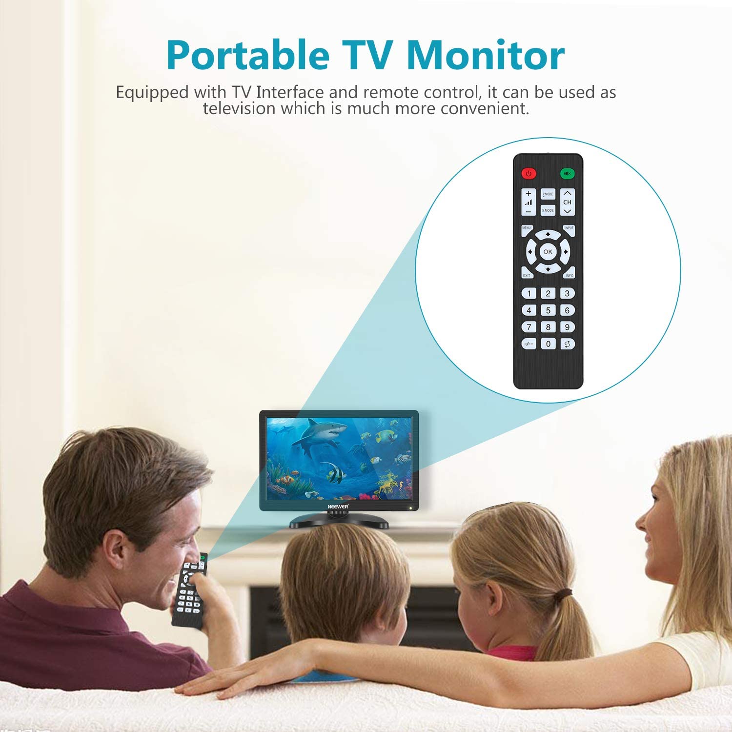 Neewer 11.6 inch HDMI Small TV Monitor 
