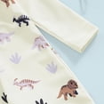 thumbnail image 4 of ATAIKU Baby Boys Swimsuit Dinosaurs Toddler One Piece Zipper Bathing Suit Long Sleeve Rash Guard Swimwear Sunsuit with Sun Hat, 4 of 8