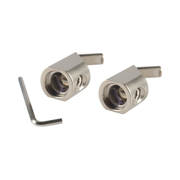 1 Pair Double 1/0 Gauge to 1/0 Gauge Input Reducers with Offset Stub Adapter to Add Two 0 Gauge Terminals
