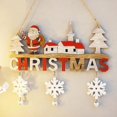 thumbnail image 2 of Wooden Christmas Pendant Door Hanging Ornaments For Home Wall Xmas Tree Decor Christmas Happy New Year 2024 Gift Navidad, 2 of 5