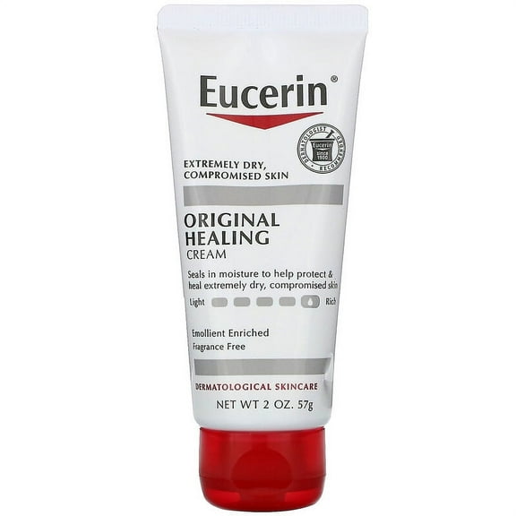 Eucerin Original Healing & Emollient Creme, Fragrance Free, 2 oz, 5-Pack