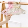 thumbnail image 3 of Hwoehyo Pearl Plastic Pet Clothes Hangers,  1Pc, White, 20CM, 3 of 16