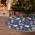 thumbnail image 5 of Balery Bamboo Panda Printed Christmas Tree Skirt , Merry Christmas Party Christmas Tree Decoration,Adjustable Tree Skirt-30", 5 of 6