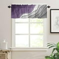 thumbnail image 3 of Purple Ombre Valance Curtain for Kithchen Windows Purple Gray Pink Gradient Modern Abstract Geometric Valance Tier Curtain Rod Pocket Valances for Bedroom/Living Room/Bathroom, 1 Panel, 54 x 18 Inch, 3 of 6
