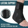 thumbnail image 2 of Lace Up Ankle Brace for Sprained Ankle, Adjustable Ankle Stabilizer for Men & Women, Figure 8 Ankle Support Brace for Volleyball, Basketball, Injury Recovery! (L), 2 of 5