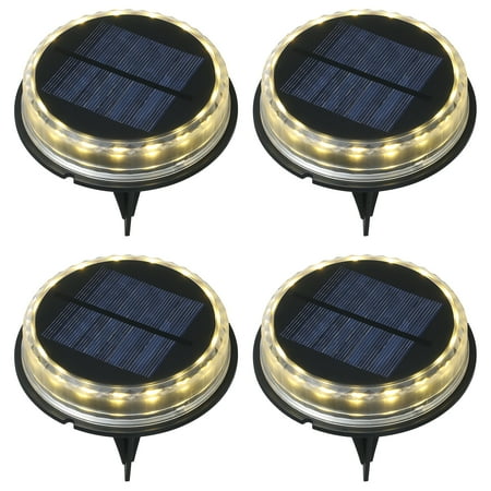 

Meterk Solar Deck Lights with Stake LEDs Ground Light Outdoor IP65 Water-resistant Landscape Lighting for Dock Stair Ground Garden Pathway Yard