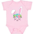 thumbnail image 3 of Inktastic Floral Easter Bunny Face Boys or Girls Baby Bodysuit, 3 of 5
