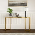 thumbnail image 7 of Evelyn&Zoe Oscar 55" Wide Rectangular Console Table, Brass, 7 of 7