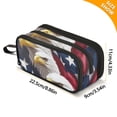 thumbnail image 4 of FORMRS Pencil Case with 3 Compartments Zipper Pouch, Elementary School Level and up, American Eagle Pattern, 4 of 8