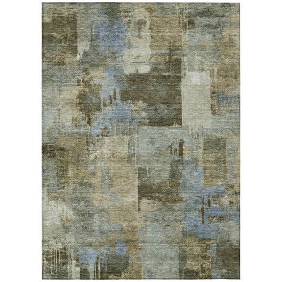 Dalyn Rugs Machine Washable Indoor/Outdoor Chantille ACN2069 Green 2'6" x 3'10" Rug