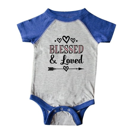 

Inktastic Blessed and Loved Baby Girl Gift Baby Girl Bodysuit