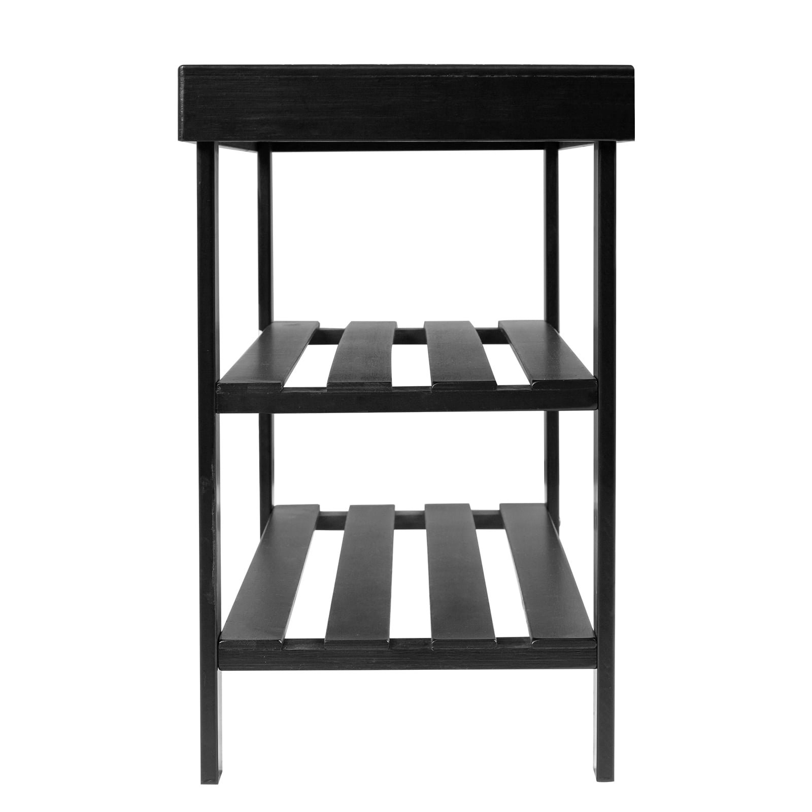 3 Tier Shoe Rack Seamless Top Bamboo