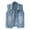 Blue, variant on AOMPMSDX Women's Outerwear Vests Top Loose Solid Shirt Denim Jacket Sleeveless Denim Vest Women's Color Women's Denim Vest Top XXXXXXL White