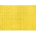 thumbnail image 1 of Ahgly Company Machine Washable Indoor Rectangle Abstract Yellow Contemporary Area Rugs, 2' x 4', 1 of 4
