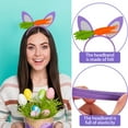 thumbnail image 6 of Easter Bunny Ears Headband Rabbit Ears Headband Easter Plush Bunny Headband for Easter Party Decorations, 6 of 6