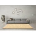 thumbnail image 3 of Ahgly Company Machine Washable Indoor Square Solid Brown Modern Area Rugs, 3' Square, 3 of 4