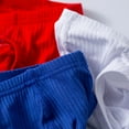 thumbnail image 5 of BKQCNKM Panties Thongs Mens Underwear Mens Lightweight Briefs Low Waist Cotton Raised Pants Half Hip Shorts Men'S Underwear Underwear For Men Pack (Men) White L, 5 of 7