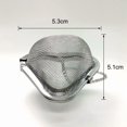 thumbnail image 1 of Filtre à Épices en Forme de Cœur Ovale avec Chaîne en Acier Inoxydable pour Thé Café, 1 of 6